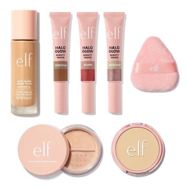 e. l.f. Cosmetics Glow All Out - Halo Glow Bundle - Vegan and Cruelty-Free Makeup