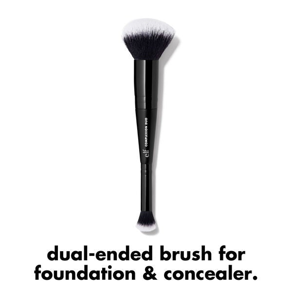 e. l.f. Cosmetics Concealer & Foundation Complexion Duo Brush - Vegan and Cruelty-Free Makeup