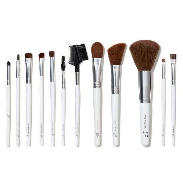 e. l.f. Cosmetics Professional Set Of 12 Makeup Brushes - Vegan and Cruelty-Free Makeup