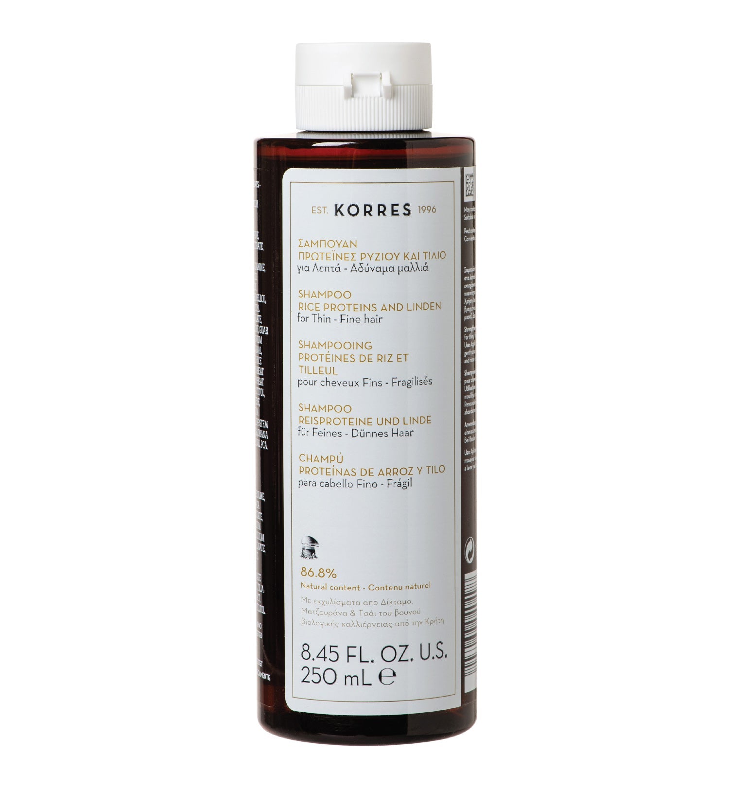 Rice Proteins + Linden Shampoo for Thin Hair 250ml