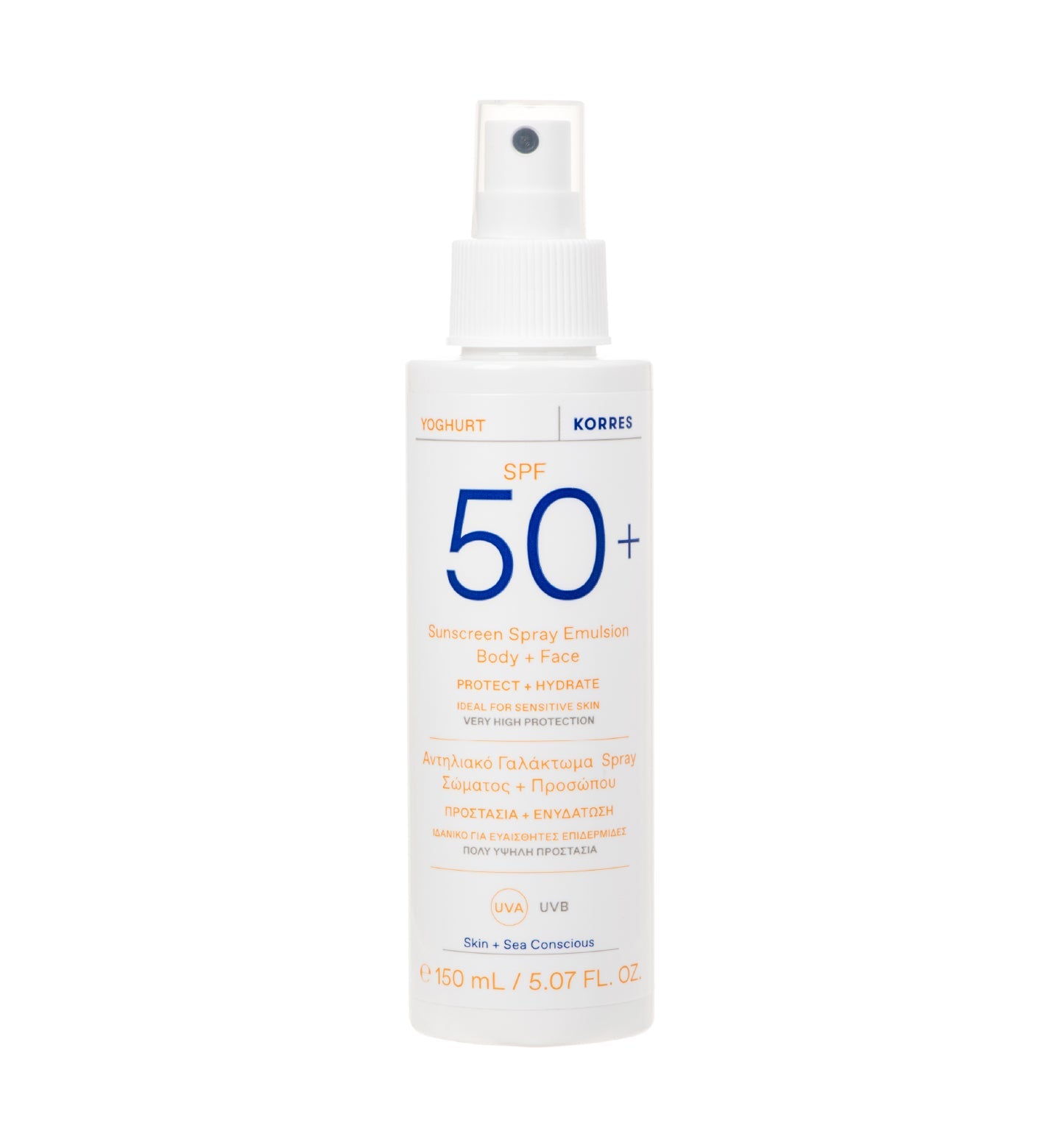Yoghurt Sunscreen Spray Emulsion Body + Face SPF 50+ 150ml