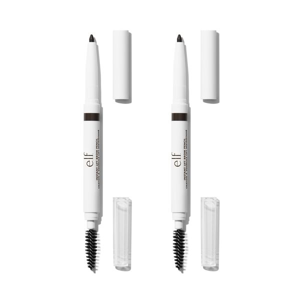 e. l.f. Cosmetics Instant Lift Brow Pencil Set Of 2 in Deep Brown - Vegan and Cruelty-Free Makeup