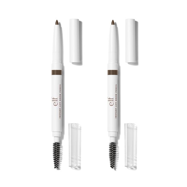 e. l.f. Cosmetics Instant Lift Brow Pencil Set Of 2 in Neutral Brown - Vegan and Cruelty-Free Makeup