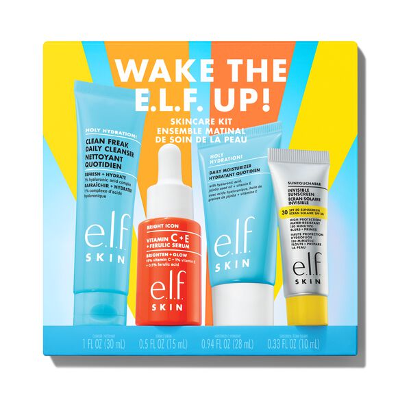 Wake The e. l.f. Up Skincare Kit - Vegan and Cruelty-Free Makeup
