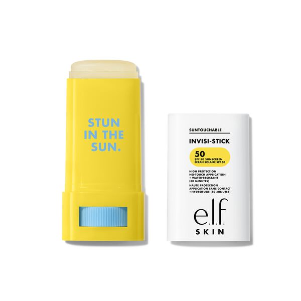 e. l.f. Cosmetics Suntouchable Invisi-Stick Spf 50 in White - Vegan and Cruelty-Free Makeup