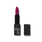 e. l.f. Cosmetics O Face Satin Lipstick in Deep Maroon-Purple - Vegan and Cruelty-Free Makeup