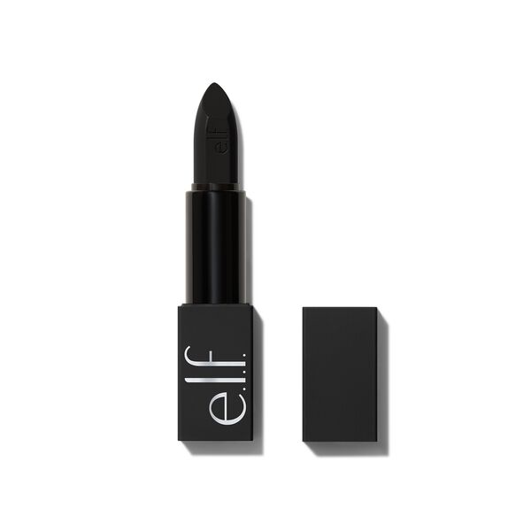 e. l.f. Cosmetics O Face Satin Lipstick in Black - Vegan and Cruelty-Free Makeup