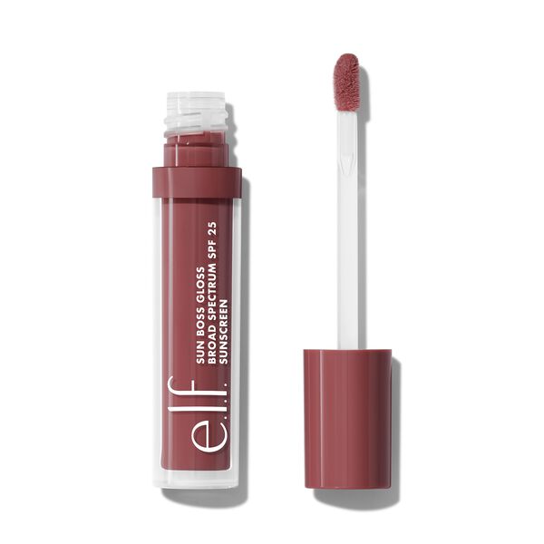 e. l.f. Cosmetics Sun Boss Gloss Spf 25 in Berry - Vegan and Cruelty-Free Makeup