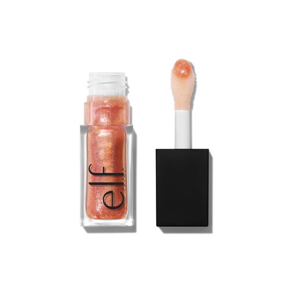 e. l.f. Cosmetics Glow Reviver Plumping Lip Oil in Peach - Vegan and Cruelty-Free Makeup