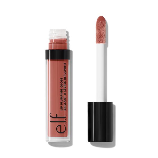 e. l.f. Cosmetics Lip Plumping Gloss in Medium Pinky Brown - Vegan and Cruelty-Free Makeup