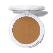e. l.f. Cosmetics Camo Powder Foundation in Tan With Warm Undertones - Vegan and Cruelty-Free Makeup