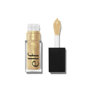 e. l.f. Cosmetics Glow Reviver Lip Oil Glimmer in Clear + Gold Pearl - Vegan and Cruelty-Free Makeup