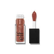 e. l.f. Cosmetics Glow Reviver Lip Oil Glimmer in Rosy Beige + Multicolor Pearl - Vegan and Cruelty-Free Makeup