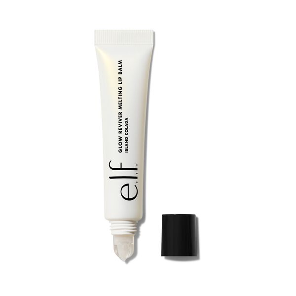 e. l.f. Cosmetics Glow Reviver Melting Lip Balm in Sheer Milky White W & Gold Pearl - Vegan and Cruelty-Free Makeup
