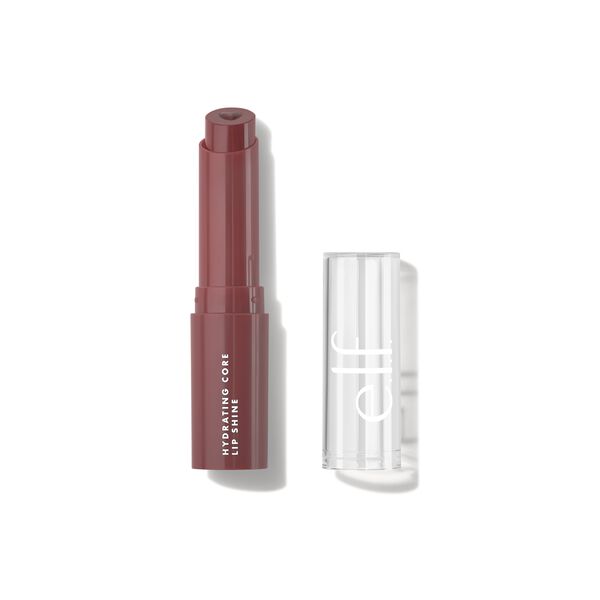 e. l.f. Cosmetics Hydrating Core Lip Shine in Dusty Rose - Vegan and Cruelty-Free Makeup