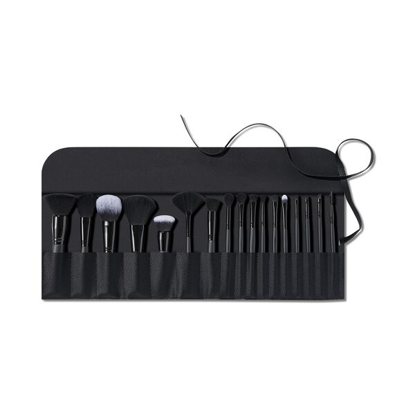 e. l.f. Cosmetics 17-Piece Ultimate Makeup Brush Set & Travel Roll - Vegan and Cruelty-Free Makeup