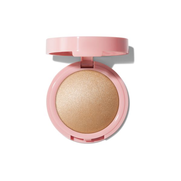 e. l.f. Cosmetics Halo Glow Silky Powder Highlighter in Gold - Vegan and Cruelty-Free Makeup