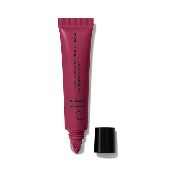 e. l.f. Cosmetics Glow Reviver Melting Lip Balm in Candied Cranberry - Vegan and Cruelty-Free Makeup