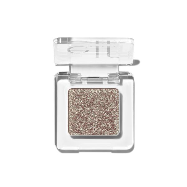 e. l.f. Cosmetics Fine As Fleck Glitter Eyeshadow in Red With Green & White Sparkle - Vegan and Cruelty-Free Makeup
