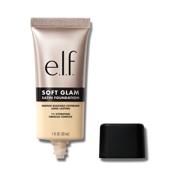e. l.f. Cosmetics Soft Glam Satin Foundation in Fair With Warm Undertones - Vegan and Cruelty-Free Makeup