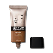 e. l.f. Cosmetics Soft Glam Satin Foundation in Deep With Warm Undertones - Vegan and Cruelty-Free Makeup
