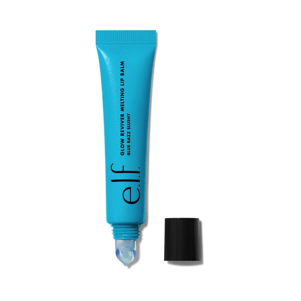 e. l.f. Cosmetics Glow Reviver Melting Lip Balm in Sheer Bright Blue W & Blue + Pink Shimmer - Vegan and Cruelty-Free Makeup