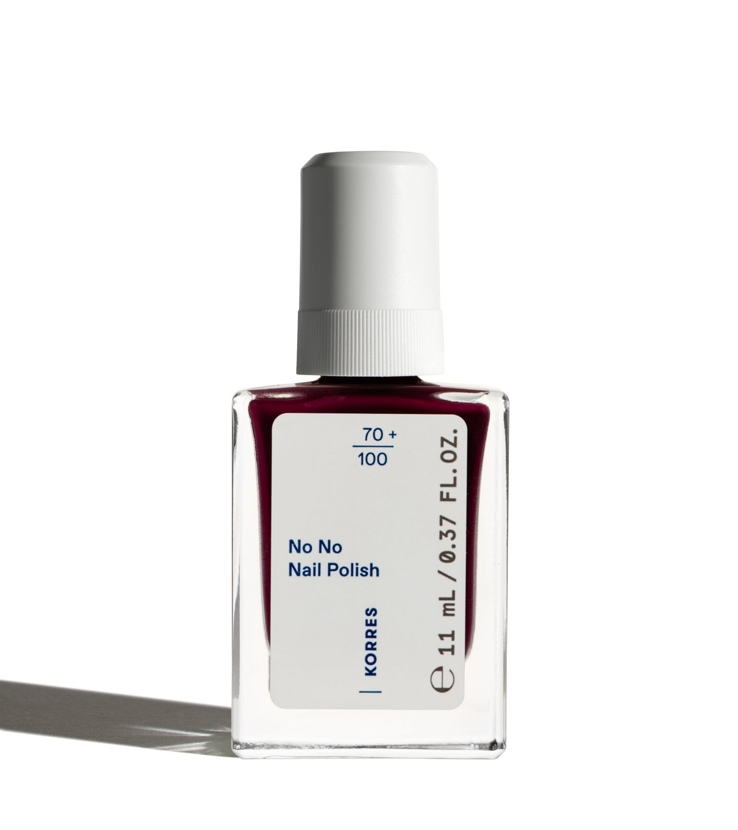 No No Nail Polish 55 Burgundy Red