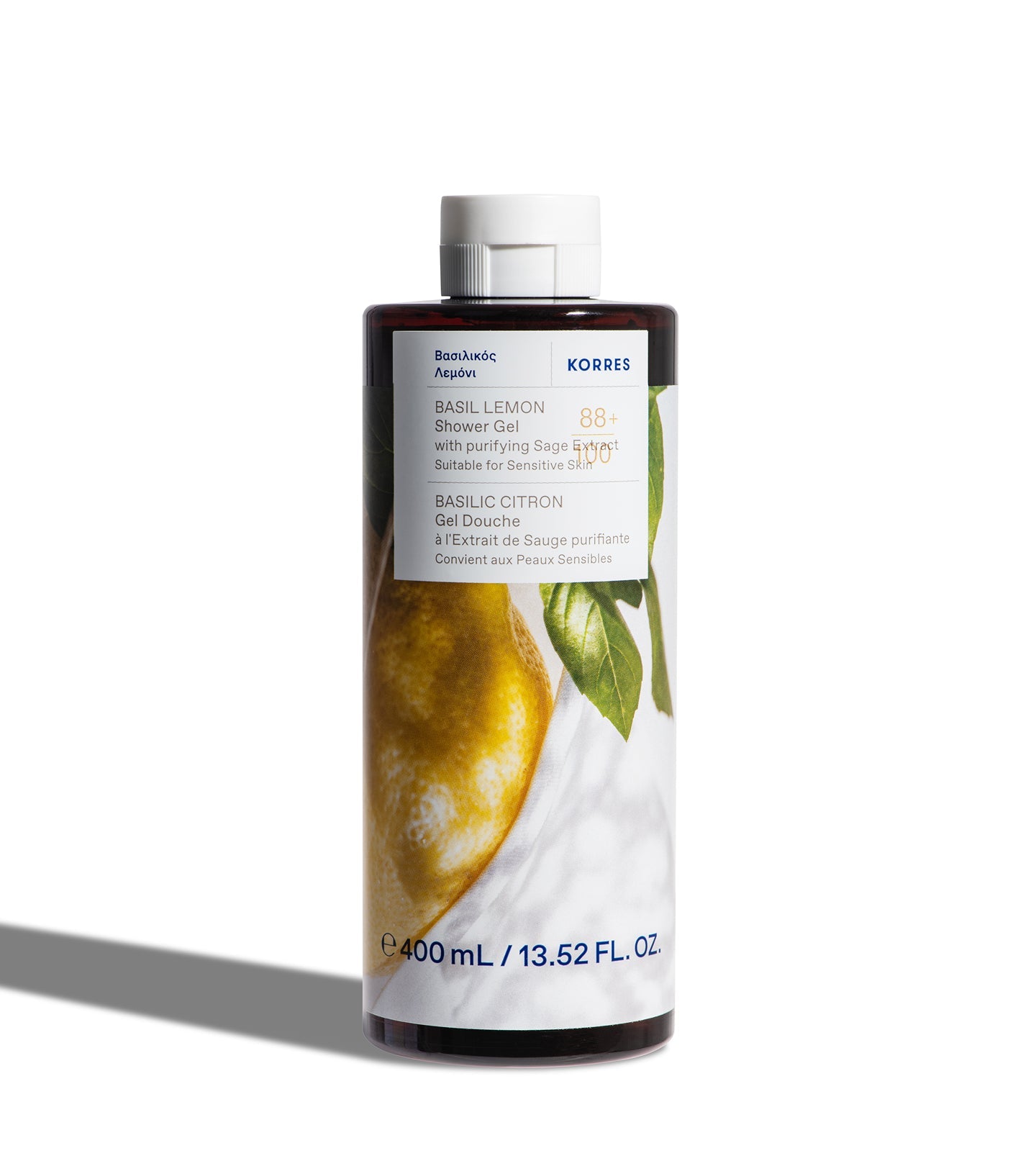 Basil Lemon Shower Gel 400ml