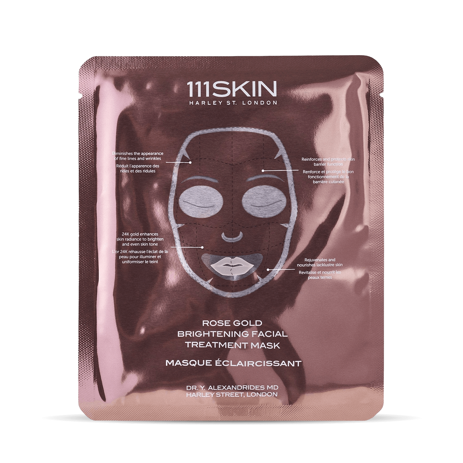 111SKIN Rose Gold Brightening Facial Treatment Mask 10 Masks